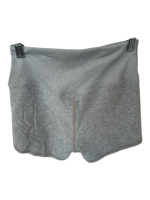 Alo Size S Gray High Waist Heathered Bike Shorts Athletic Shorts Gray / S