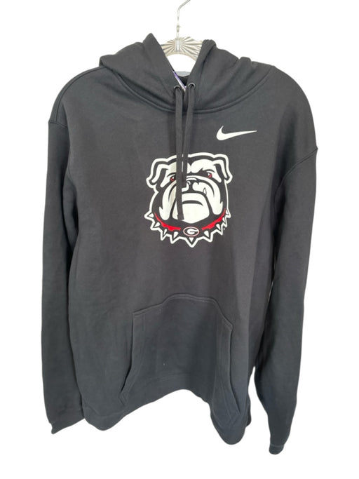 Nike Black & White Cotton UGA Athletic Men's Hoodie Black & White / XL