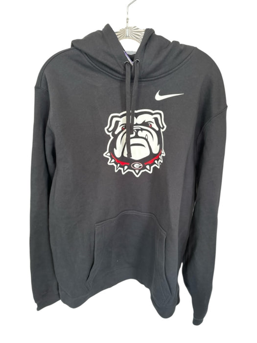 Nike Black & White Cotton UGA Athletic Men's Hoodie Black & White / XL