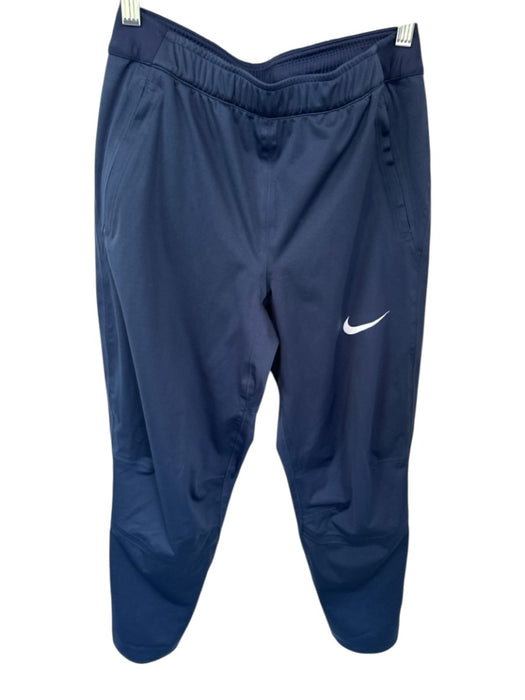 Nike Size S Navy Polyester Drawstring Jogger Athletic Pants Navy / S