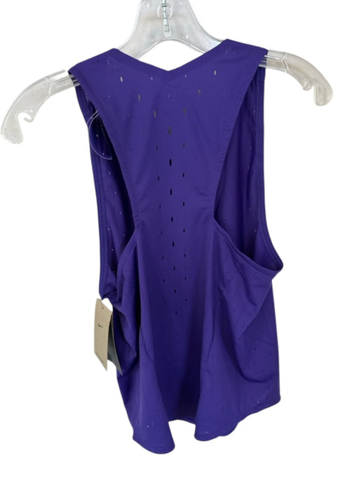 Nike Size S Purple Polyester Sleeveless Cut Outs Athletic Top Purple / S