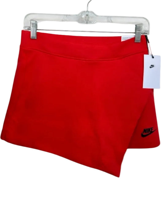 Nike Size S Orange Cotton Blend Side Zip Mini Athletic Skort Orange / S