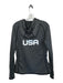 Nike Size M Gray & Red Polyester Full Zip American Flag Hood Athletic Jacket Gray & Red / M