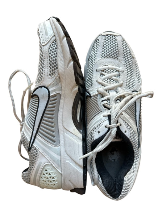 Nike Shoe Size 8.5 Bone & Black Canvas & Leather Perforated Athletic Sneakers Bone & Black / 8.5