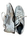 Nike Shoe Size 8.5 Bone & Black Canvas & Leather Perforated Athletic Sneakers Bone & Black / 8.5
