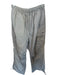 Nike Size S Light Gray Cotton Blend Drawstring Cargo Pockets Wide Leg Pants Light Gray / S