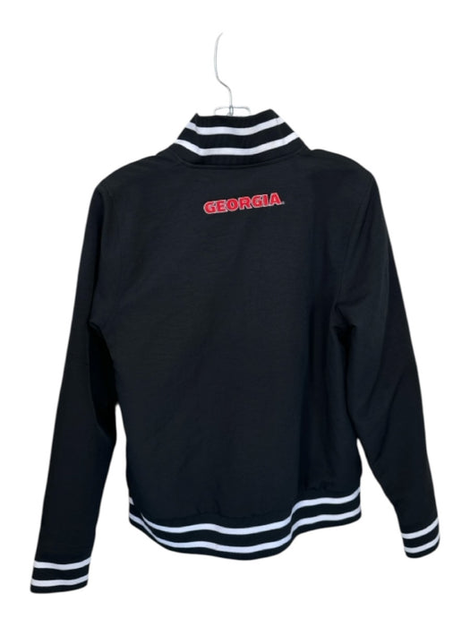 Nike Size S Black & Red Polyester Blend Fleece Lined UGA Full Zip Jacket Black & Red / S
