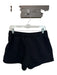 Alo Size S Black Cotton Silver Embellishments Mini Pockets Athleisure Shorts Black / S
