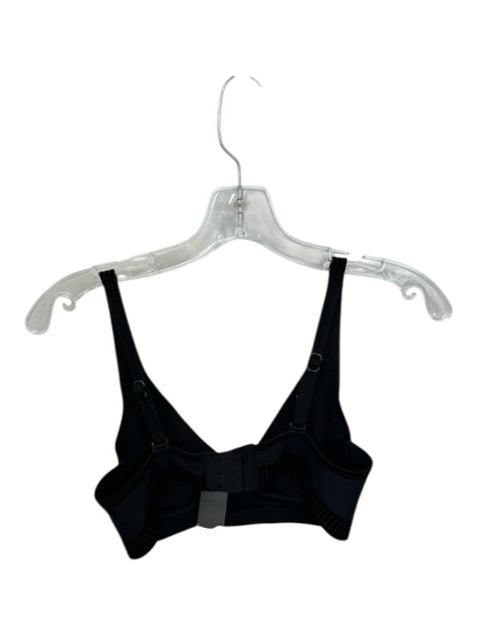 Alo Size XS Black Polyester Velvet Underwire Clasp Athletic Bra Black / XS