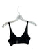Alo Size XS Black Polyester Velvet Underwire Clasp Athletic Bra Black / XS