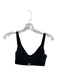 Alo Size XS Black Polyester Velvet Underwire Clasp Athletic Bra Black / XS