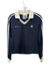 Adidas by sporty & rich Size S Blue & White Polyester Collar Stripe Logo Top Blue & White / S