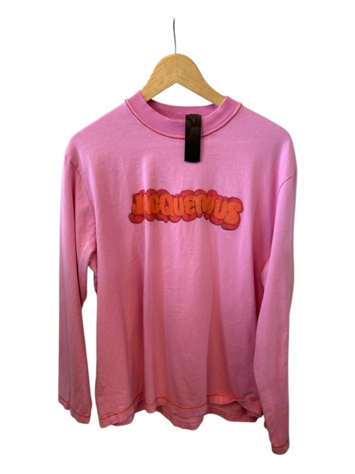 Jacquemus Size S Pink & Orange Cotton Long Sleeve Stitching Detail Top Pink & Orange / S