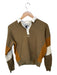 Kith Size XS Brown & Cream Cotton Collar Long Sleeve Top Brown & Cream / XS