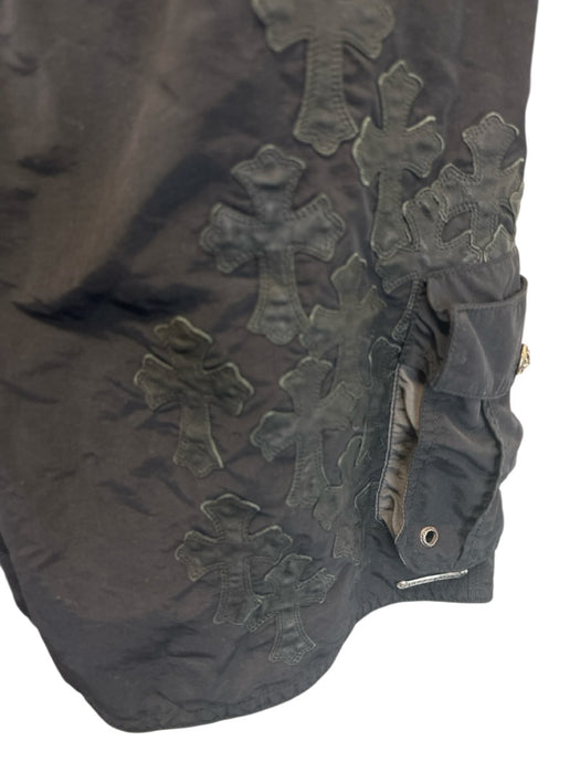 Chrome Hearts AS IS Size 36 Black & Gray Nylon Men's Shorts Black & Gray / 36
