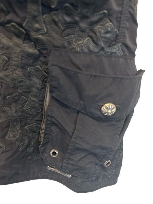 Chrome Hearts AS IS Size 36 Black & Gray Nylon Men's Shorts Black & Gray / 36
