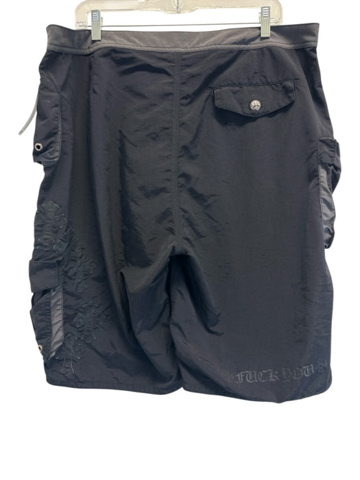 Chrome Hearts AS IS Size 36 Black & Gray Nylon Men's Shorts Black & Gray / 36