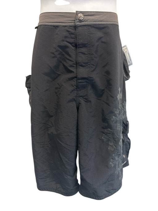 Chrome Hearts AS IS Size 36 Black & Gray Nylon Men's Shorts Black & Gray / 36