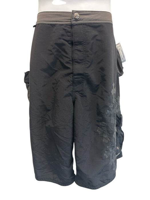 Chrome Hearts AS IS Size 36 Black & Gray Nylon Men's Shorts Black & Gray / 36