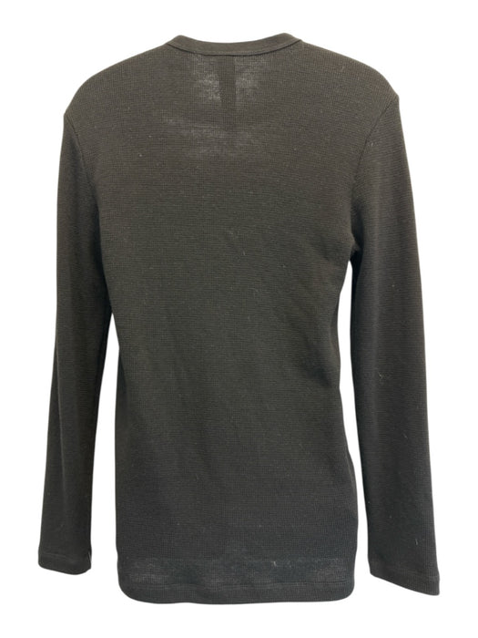 Chrome Hearts Size L Black Wool Solid Men's Long Sleeve Shirt Black / L