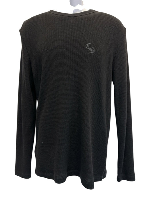 Chrome Hearts Size L Black Wool Solid Men's Long Sleeve Shirt Black / L