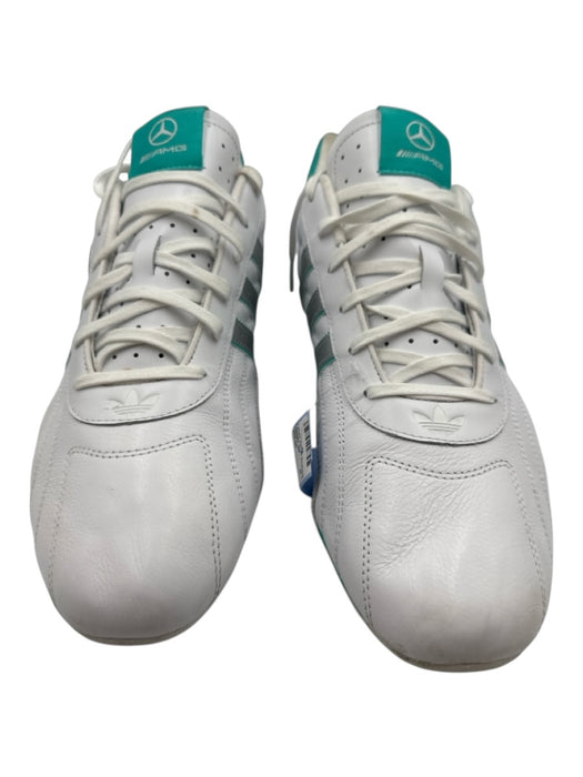 Adidas Shoe Size 13 White & Blue Leather Low Top Men's Shoes White & Blue / 13