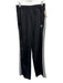 Adidas Size L Black & White Synthetic Solid Track Athleisure Men's Pants Black & White / L