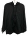 Adidas Size L Black Cotton Blend Solid Hoodie Zip Up Men's Jacket Black / L