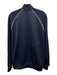 Adidas Size L Blue & White Synthetic Solid Track Zip Up Men's Jacket Blue & White / L
