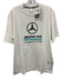 Adidas NWT Size L White & Black Cotton Blend logo T shirt Crew Short Sleeve White & Black / L