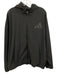 Adidas Size L Black Synthetic Solid Windbreaker Athleisure Men's Jacket Black / L