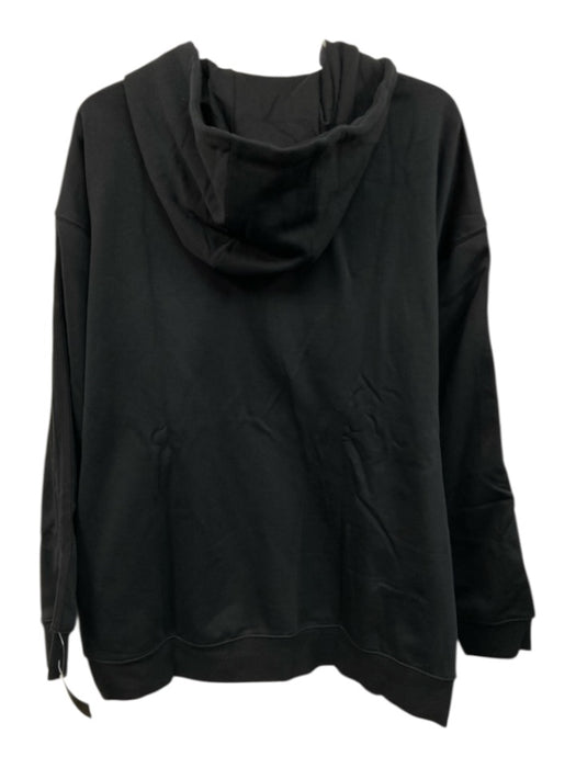 Adidas NWT Size XL Black Cotton Blend Solid Sweatshirt Hoodie Men's Jacket Black / XL