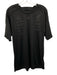 Adidas NWT Size L Black Synthetic Solid Athletic T Shirt Men's Short Sleeve Black / L