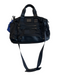 Tumi Black Manmade Material Canvas Zip Close Leather Detail Computer Bag Bag Black / M