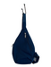 Baggallini Blue Nylon Zip Close Silver Hardware Multi pocket Crossback Bag Blue / S