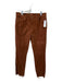 Mother Size 30 Brown Cotton Blend High Rise Corduroy Straight Leg Raw Hem Pants Brown / 30