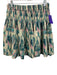 Ba&sh Size S Teal, Pink & Multi Cotton Elastic Waistband Abstract Print Skirt Teal, Pink & Multi / S