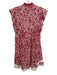 Poupette St. Barth Size Est S White, Pink & Red Viscose Floral Dress White, Pink & Red / Est S