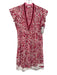 Poupette St. Barth Size Est S White, Pink & Red Viscose Floral Dress White, Pink & Red / Est S