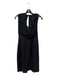 Armani Collezioni Size 2 Black Silk Beaded Keyhole Back draped neckline Dress Black / 2