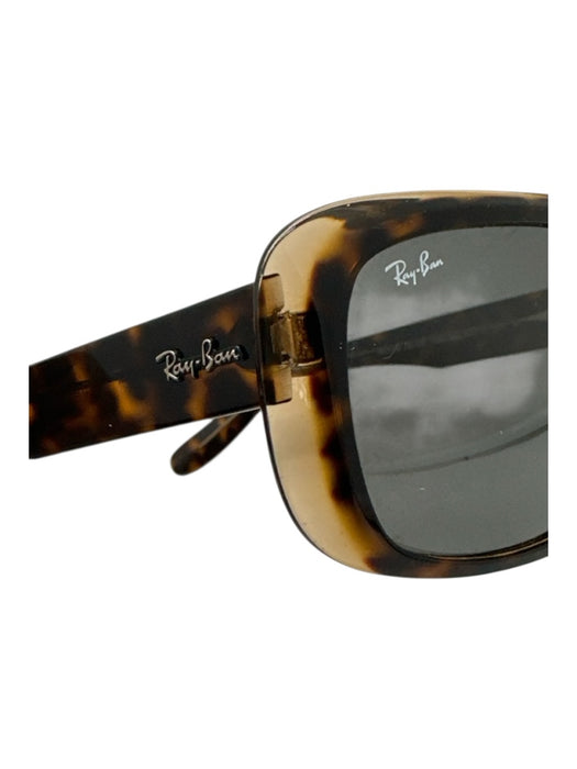 Ray Ban Brown & Tan Acetate Tortoise Tinted Lens Sunglasses Brown & Tan