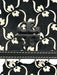 Tory Burch Black & White Leather Suede Abstract Print Magnetic Flap Shoulder Bag Black & White / Mini