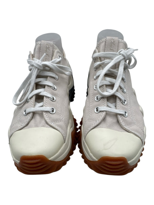 Converse Shoe Size 12 Gray & White Synthetic Canvas Low Top Platform Shoes Gray & White / 12