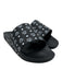 MCM Shoe Size 42 Black & White Rubber Mule Slide Logo Sandals Black & White / 42