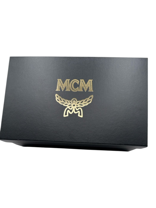 MCM Shoe Size 42 Black & White Rubber Mule Slide Logo Sandals Black & White / 42