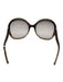 Chloe Brown Acetate Oversized Round Gradient Sunglasses Brown