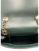 Tory Burch Forest Green Leather Gold Tone Hardware Quilted Flap Shoulder Bag Forest Green