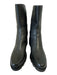 Stuart Weitzman Shoe Size 12 Black Leather Upper Elastic Back Round Toe Boots Black / 12
