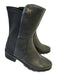 Stuart Weitzman Shoe Size 12 Black Leather Upper Elastic Back Round Toe Boots Black / 12