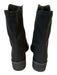 Stuart Weitzman Shoe Size 12 Black Leather Upper Elastic Back Round Toe Boots Black / 12